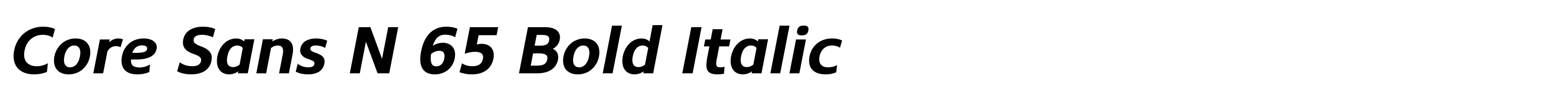 Core Sans N 65 Bold Italic